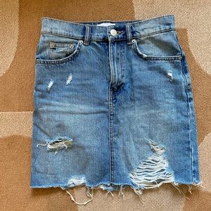 Zara Basic Denim Jean Skirt